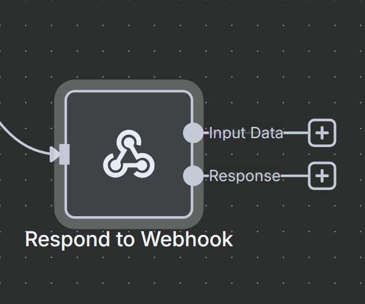 Respond to Webhook node with two output branches