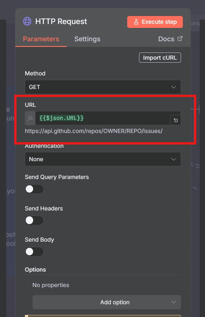Dynamic URL with an expression